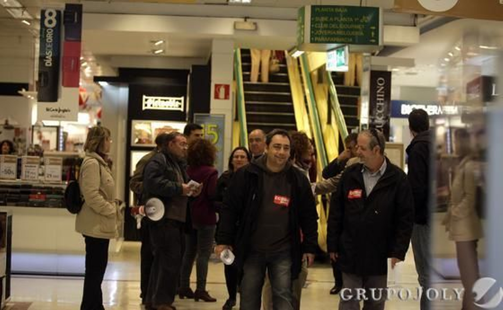La huelga en el centro. 

Foto: Antonio Pizarro