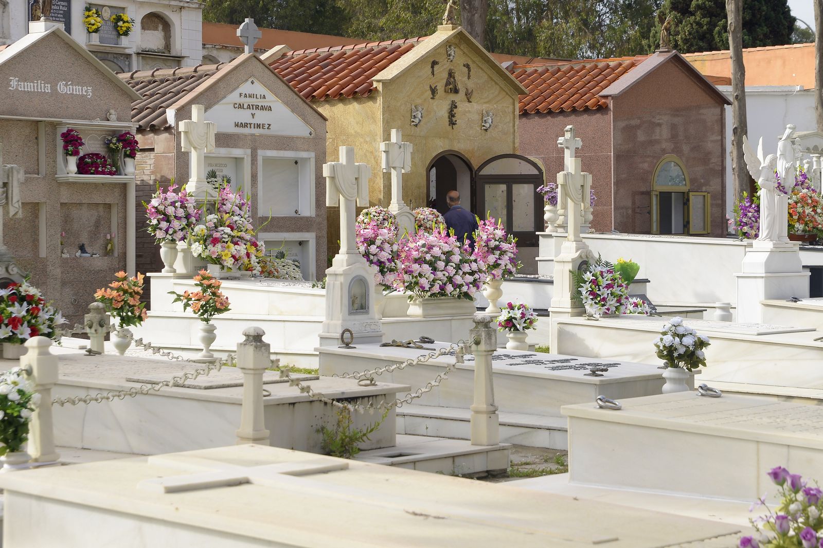 Fotos del cementario de La Línea en el día de los  difuntos
