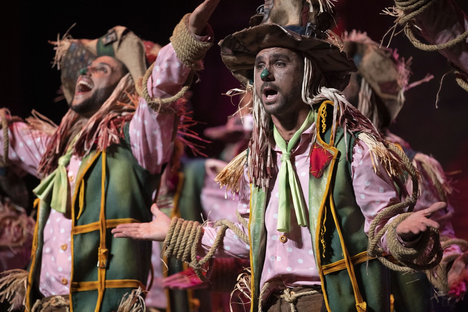 Imágenes de la actuación de la comparsa de Punta Umbría 'Los desataos' en el Carnaval Colombino