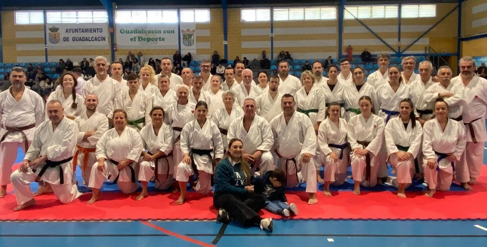 Unos 150 karatecas participaron en el evento solidario a favor de Martín.