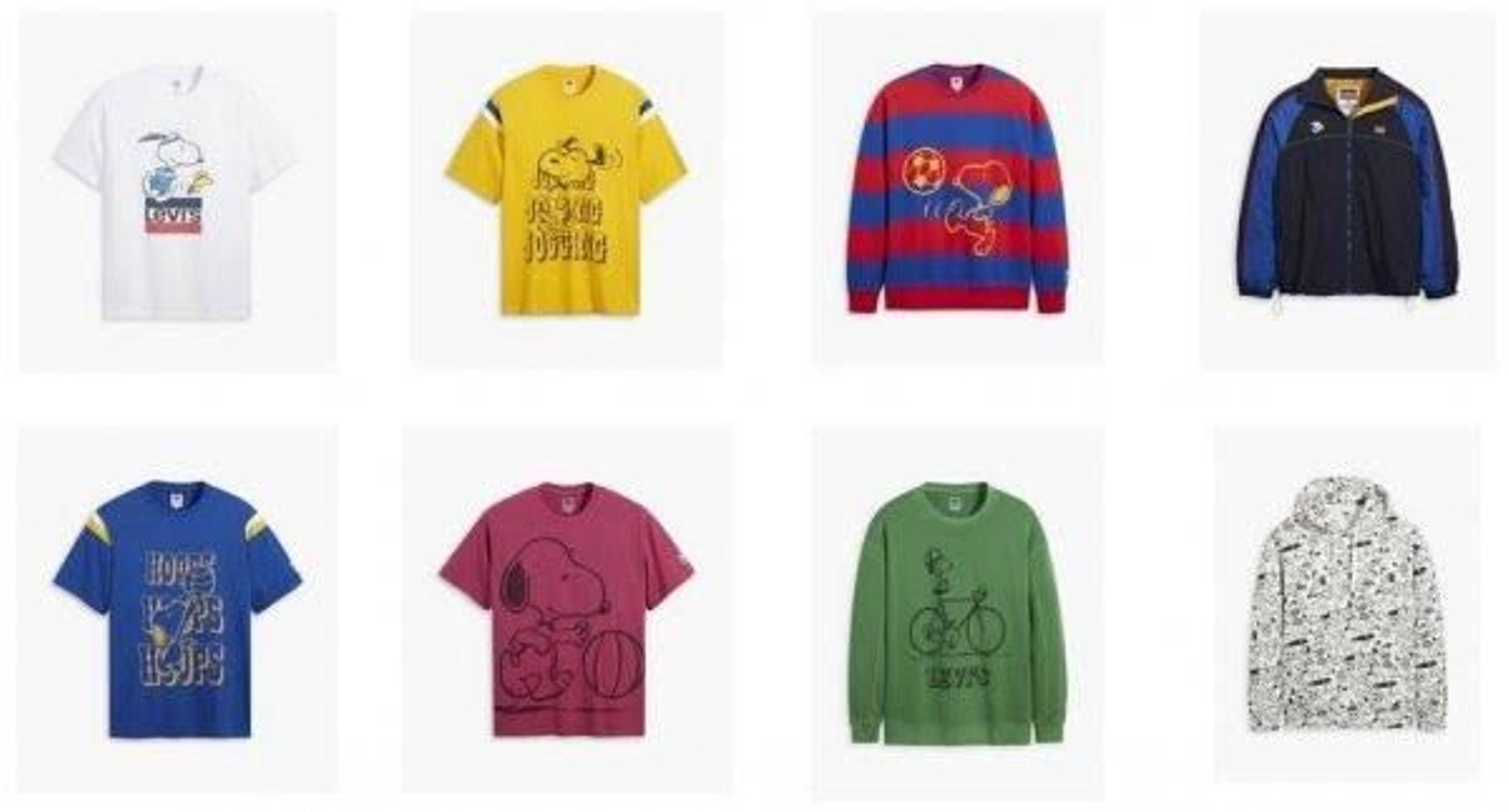 Las camisetas tienen un toque de diversión, ingenio y nostalgia.