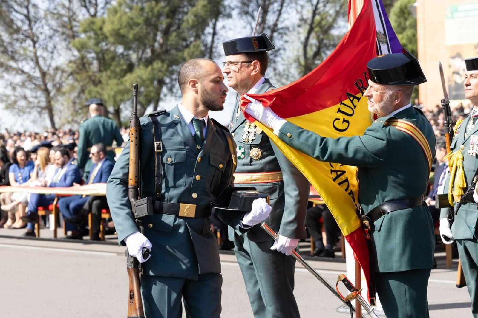 Acto de jura de bandera de la 130ª promoción de guardias civiles de la Academia de Baeza