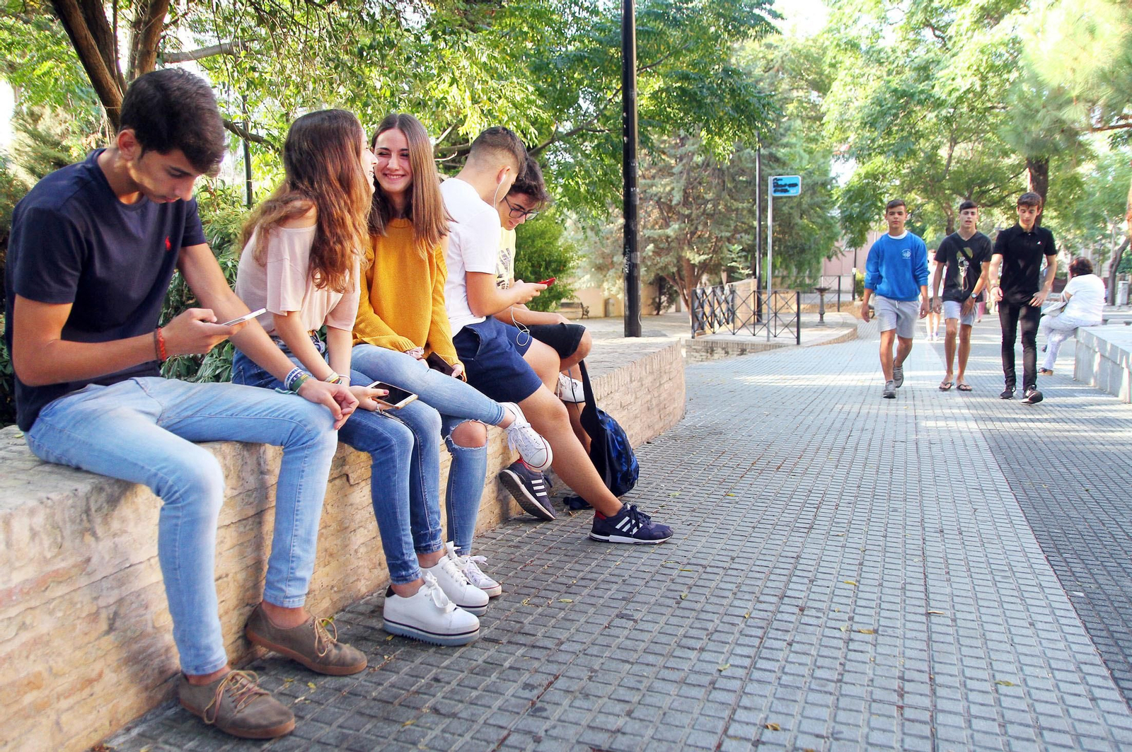 Vuelta a clase de alumnos de Secundaria y Bachillerato