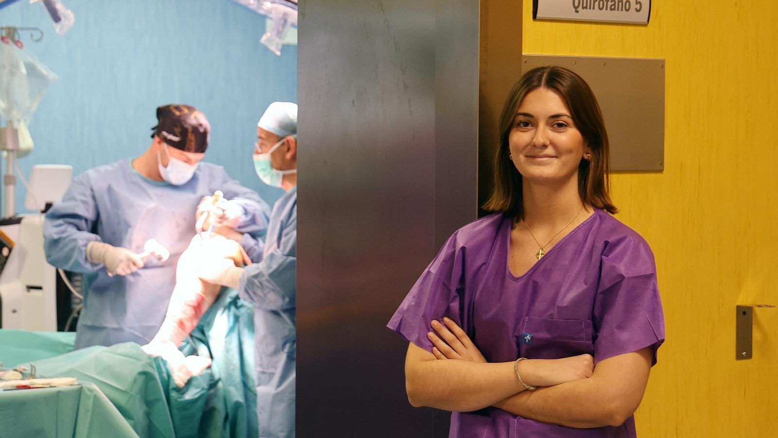 Cristina Navarro, residente de Traumatología en el hospital Infanta Elena. Cristina Navarro, residente de Traumatología en el hospital Infanta Elena.