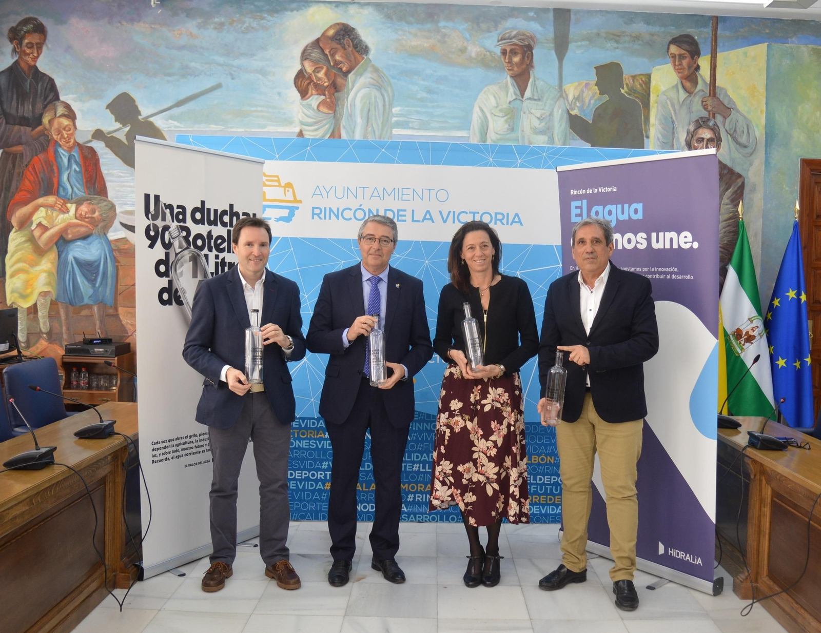 Presentación de la campaña “El valor del agua” en Rincón de la Victoria.