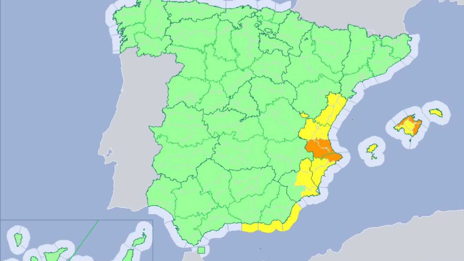 Previsión de la Aemet.