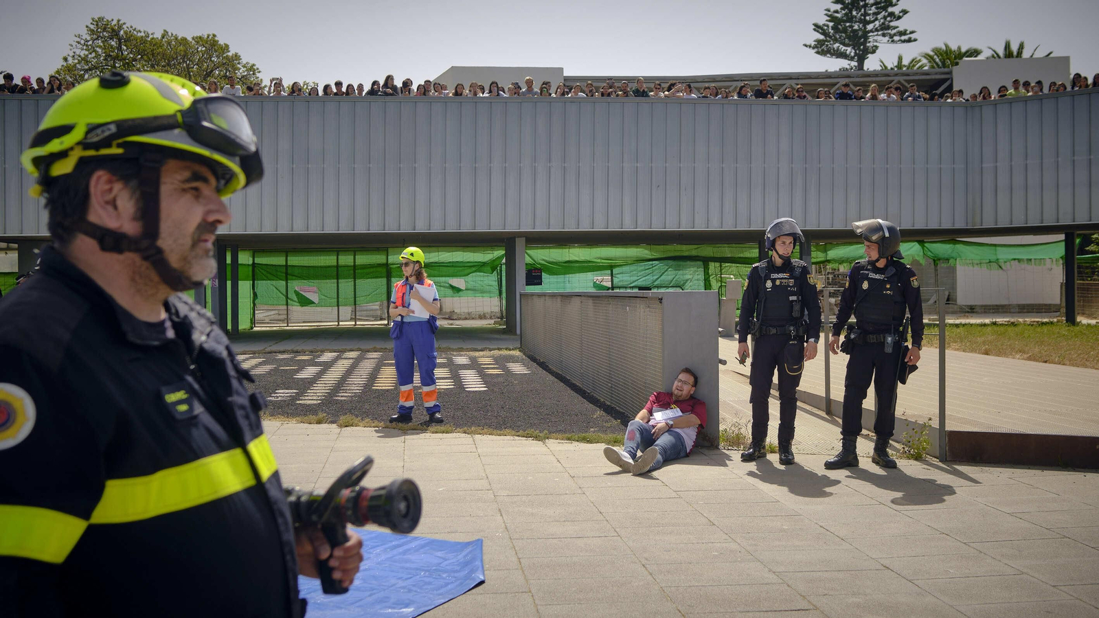 Simulacro de incidente intencionado en Cádiz