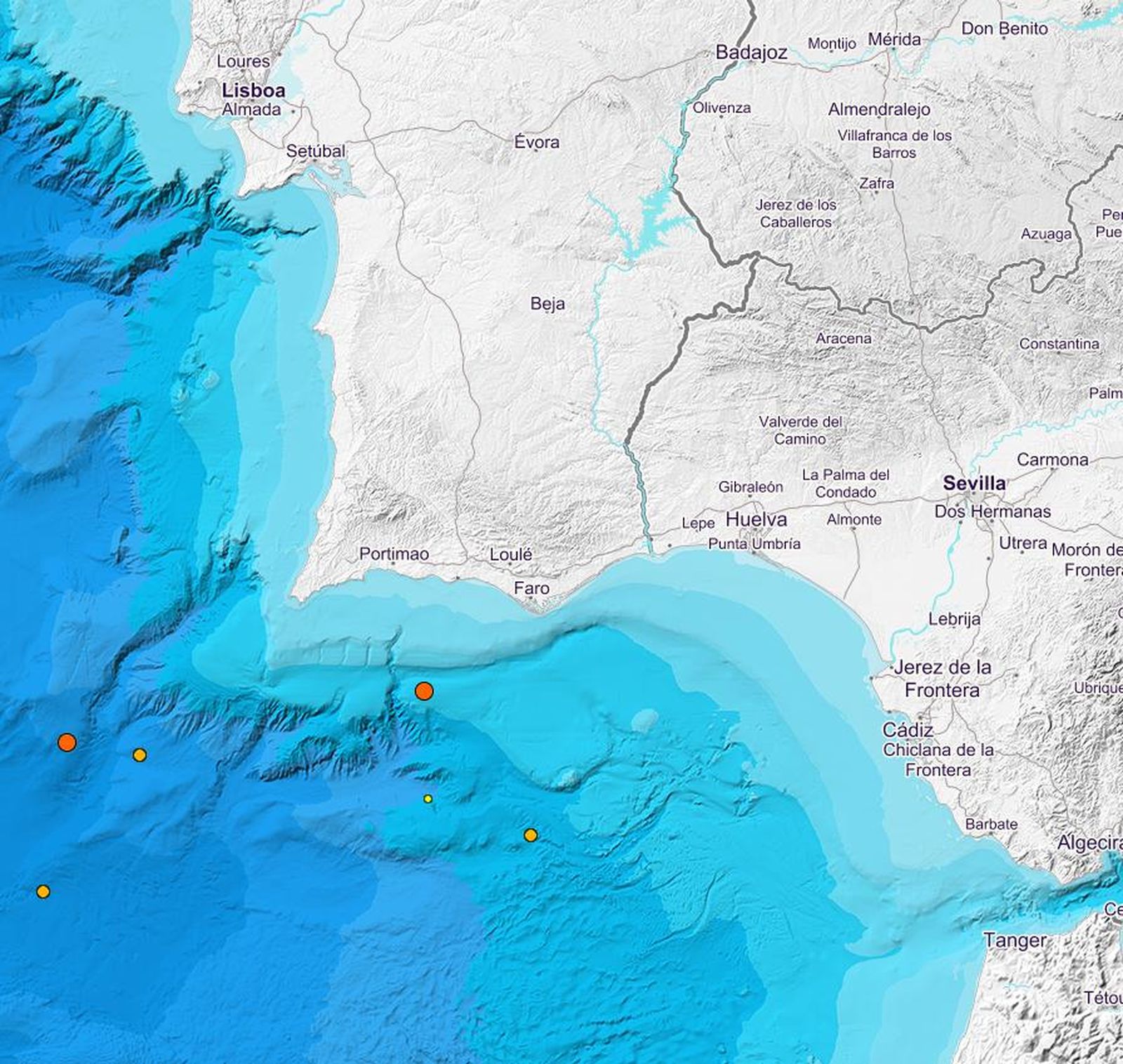 La zona donde se ha producido el seísmo.