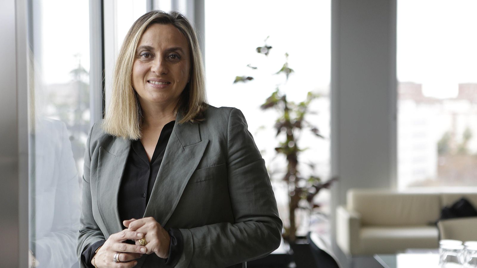 Marifrán Carazo, momentos antes de la entrevista.