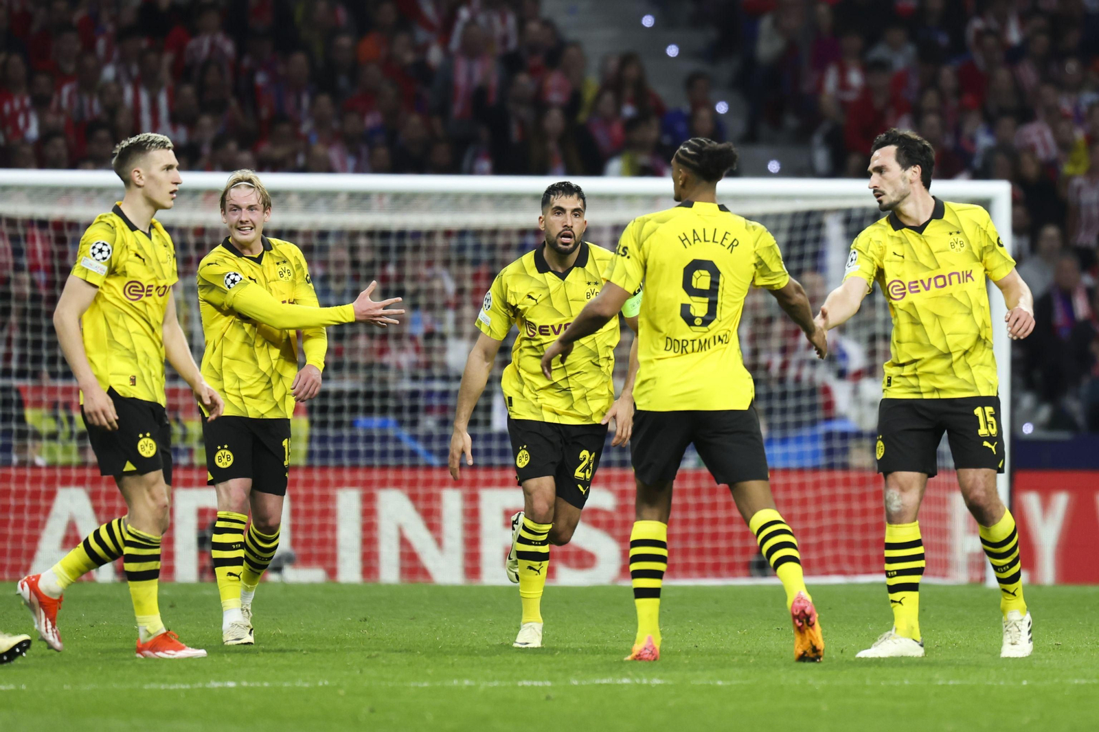 El Atlético de Madrid - Borussia Dortmund, en fotos