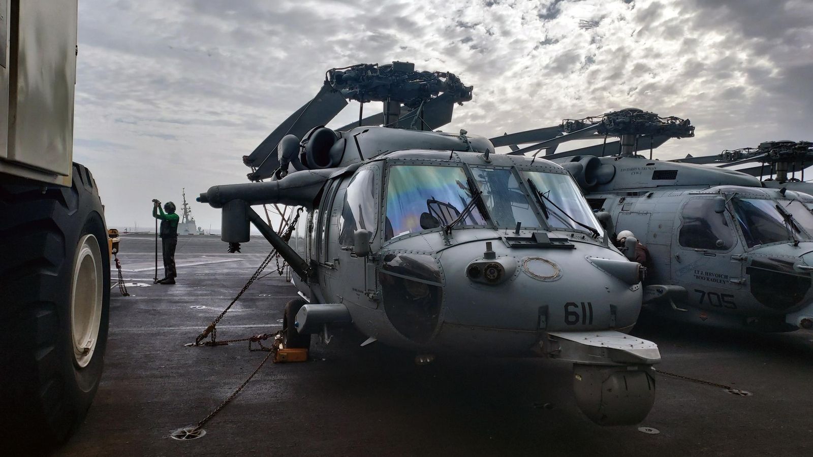 Helicópteros del portaviones 'Harry S. Truman'.