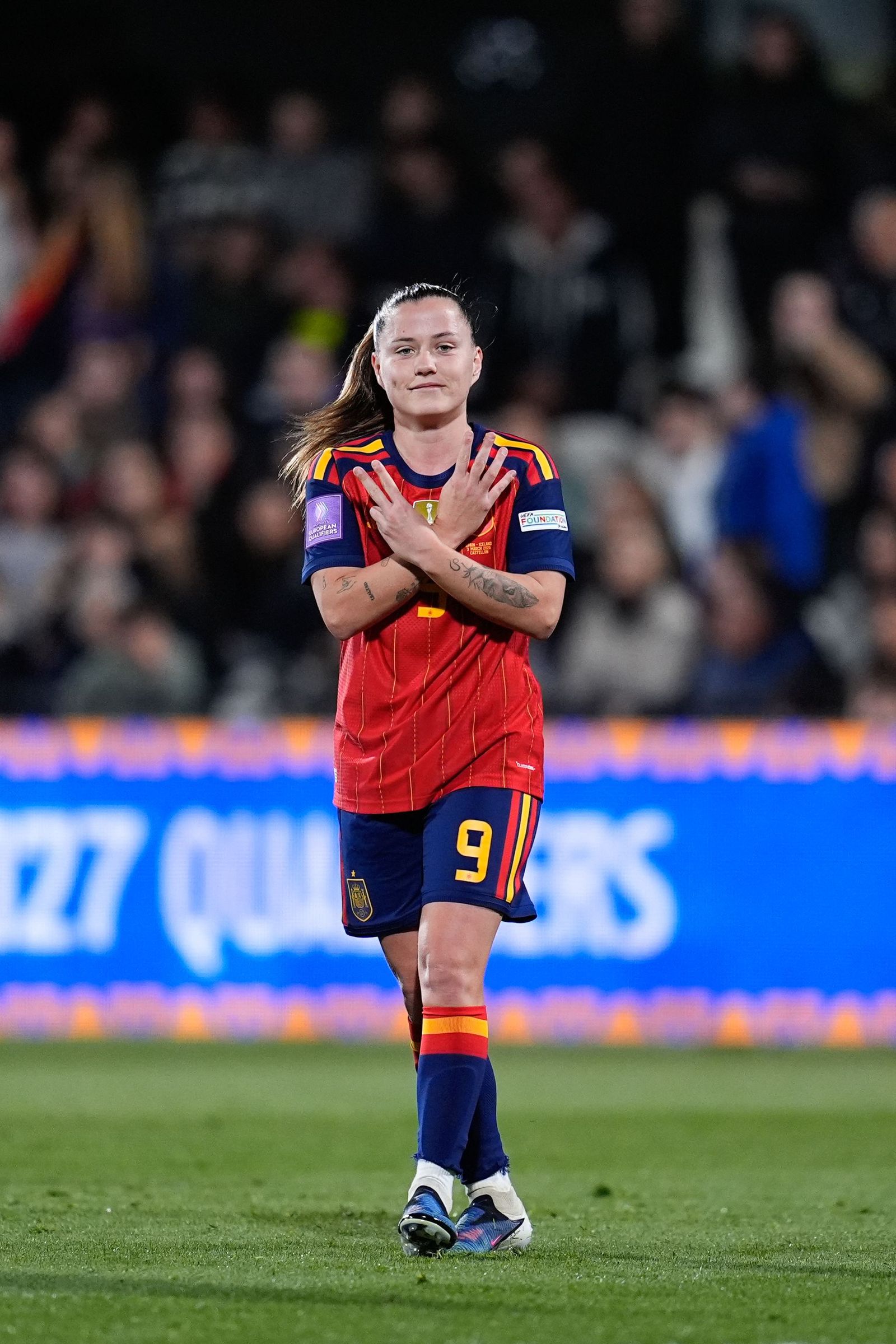 Las fotos del España-Islandia de fútbol femenino