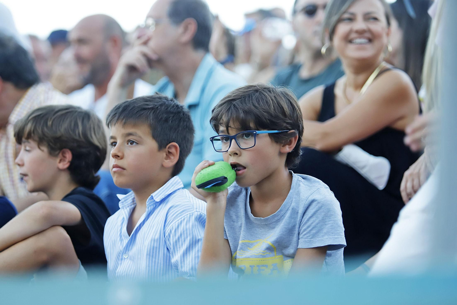 Imágenes del ambiente en la final femenina de la Copa del Rey de tenis de Huelva