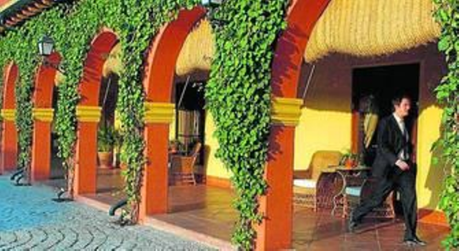 Uno de los exteriores de la Hacienda La Boticaria.