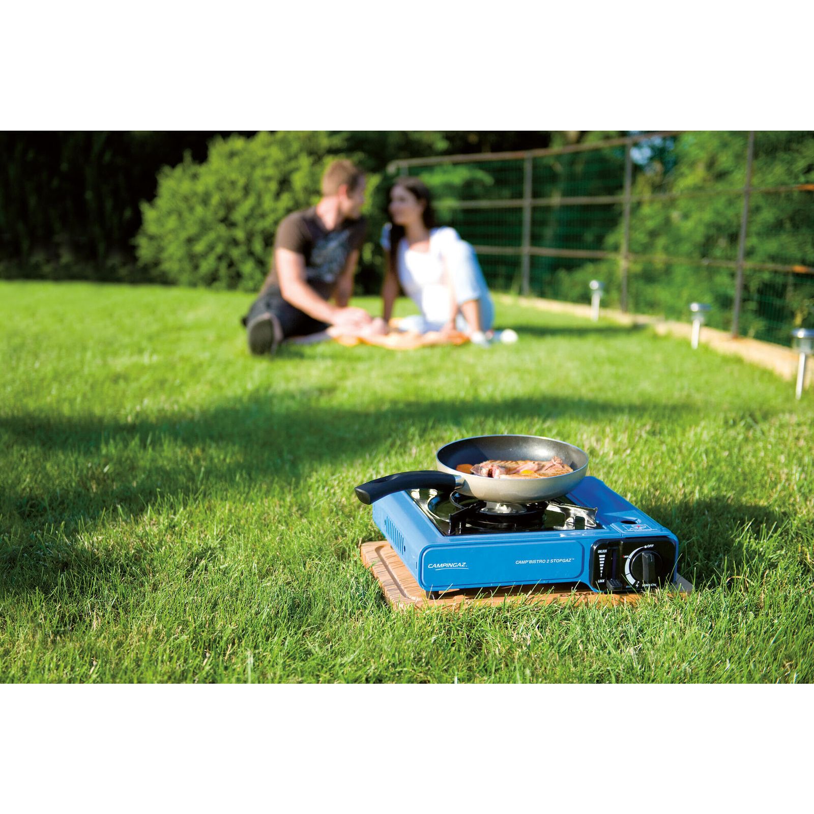 El hornillo de Decathlon tiene una potencia de 2200 W.