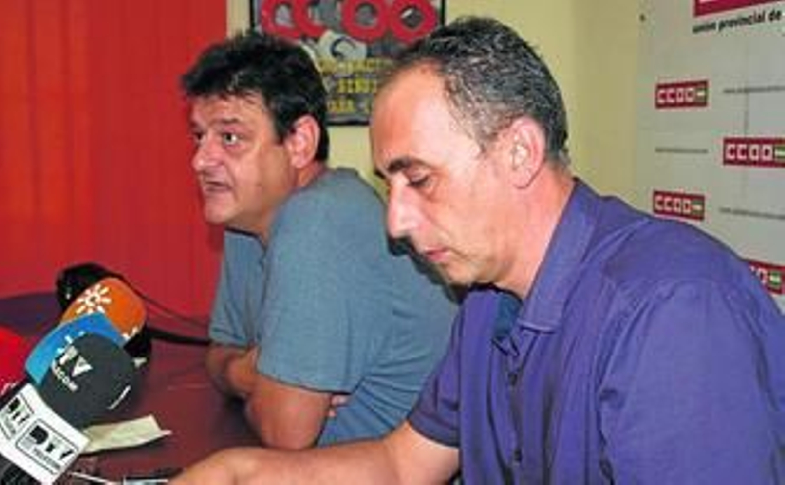 Javier Delmás y José Blanco, ayer, durante la rueda de prensa.