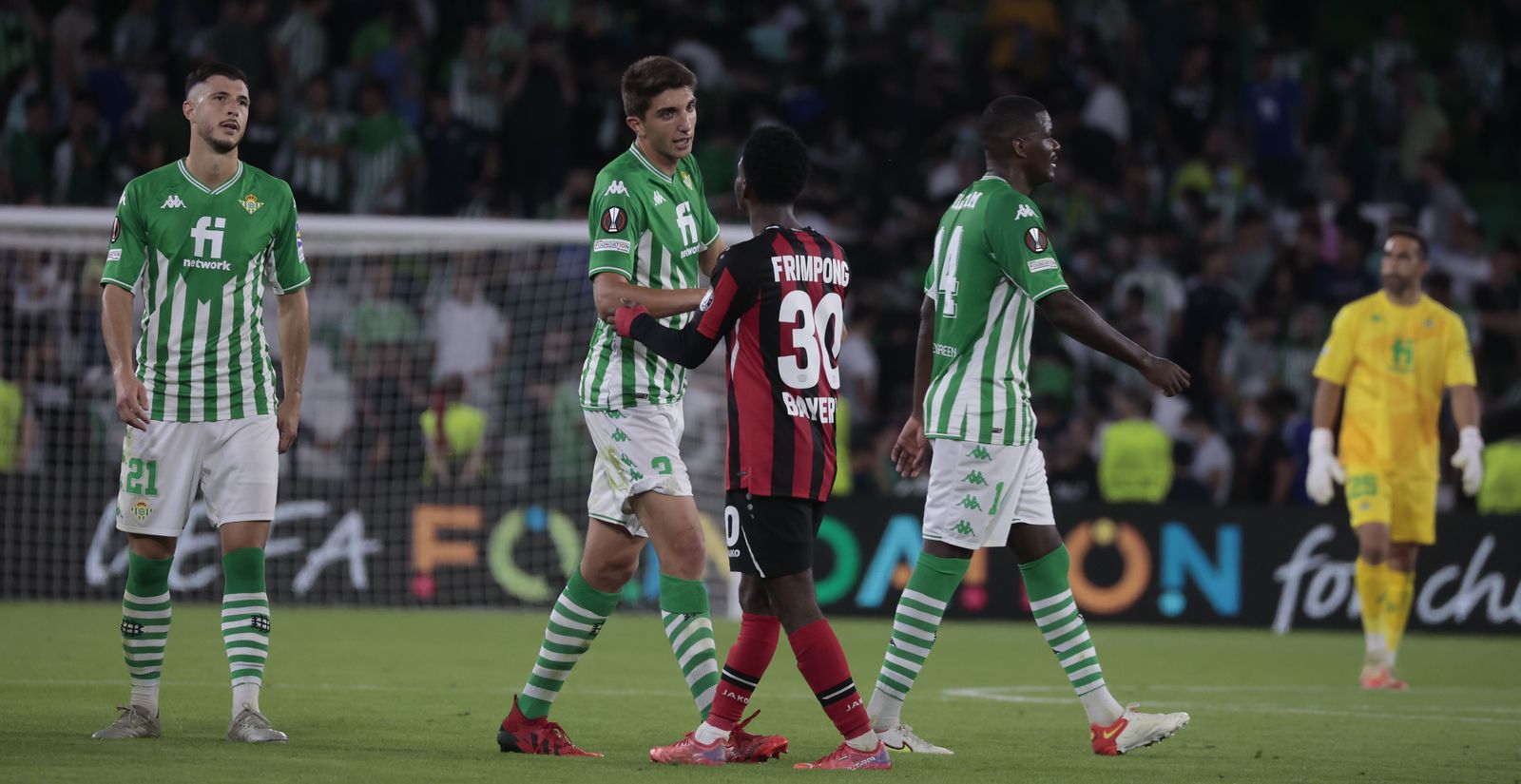 Las imágenes del Betis contra el Bayern Leverkusen