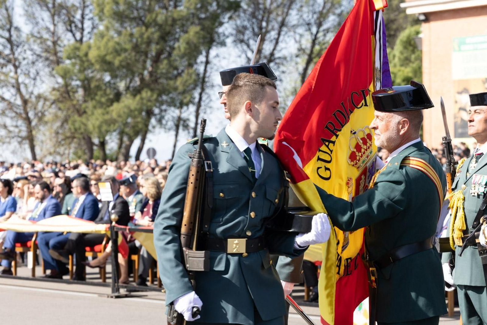 Acto de jura de bandera de la 130ª promoción de guardias civiles de la Academia de Baeza