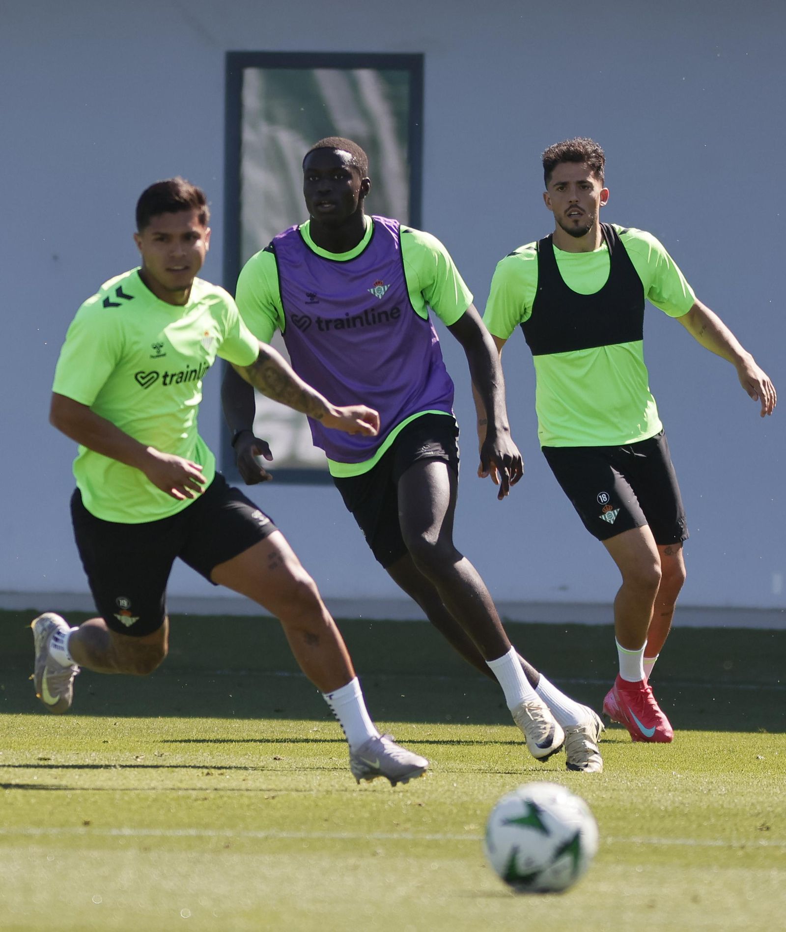 Las imágenes del entrenamiento del Betis
