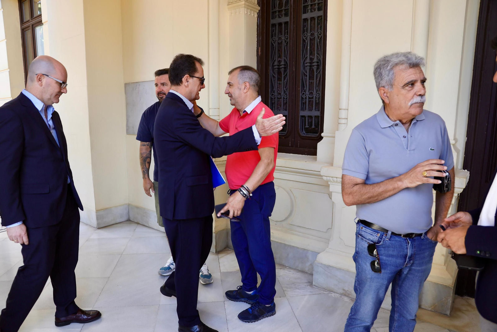 Mundial 2030 en Málaga: La reunión en el Ayuntamiento, en fotos