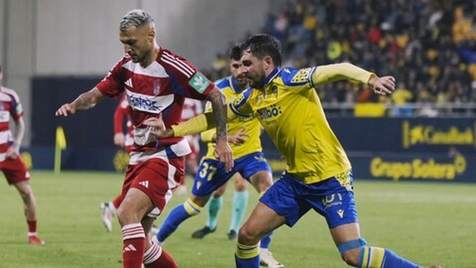 Stocihkov durante el partido de la pasada temporada en el Nuevo Mirandilla