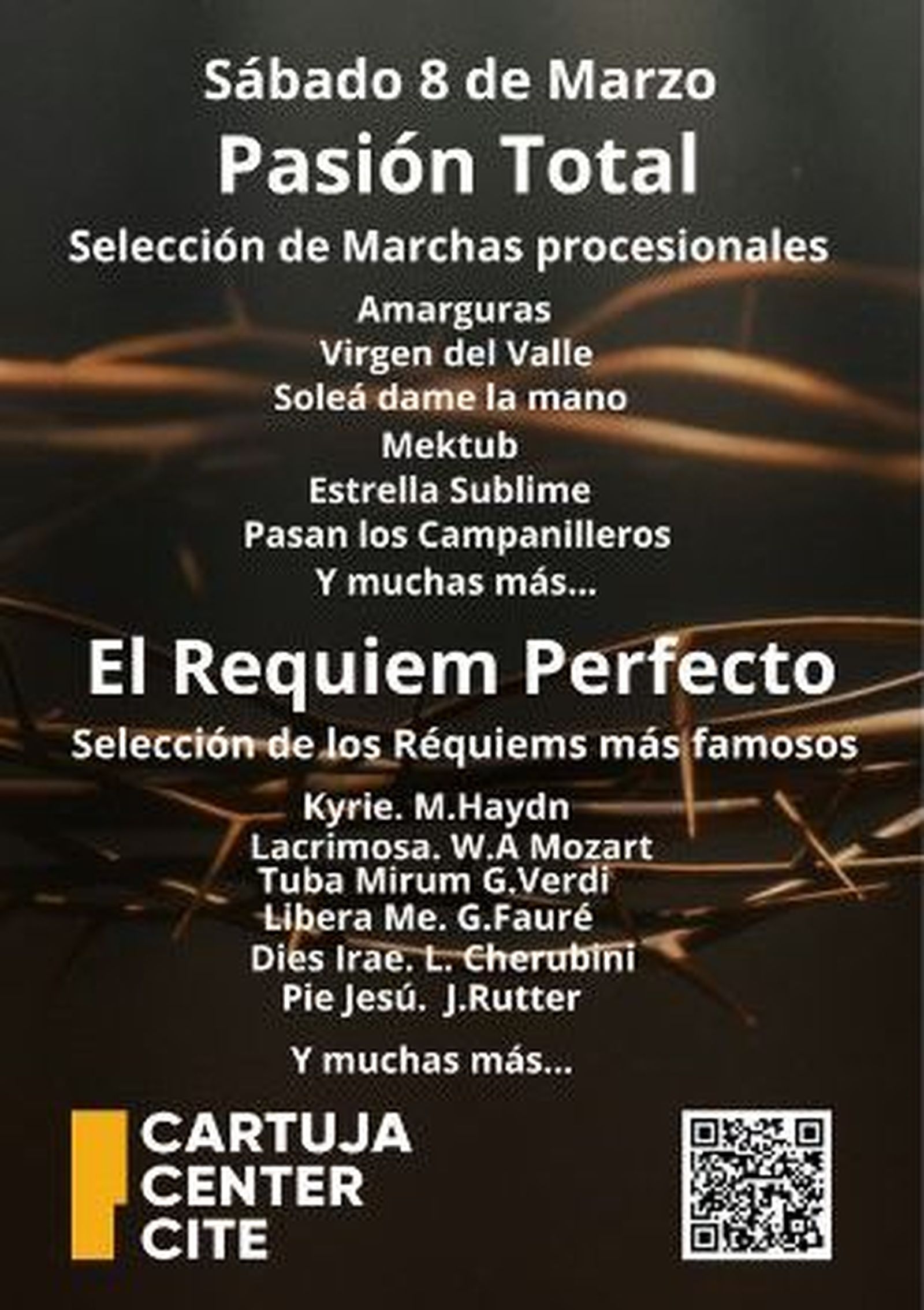 Programación del concierto