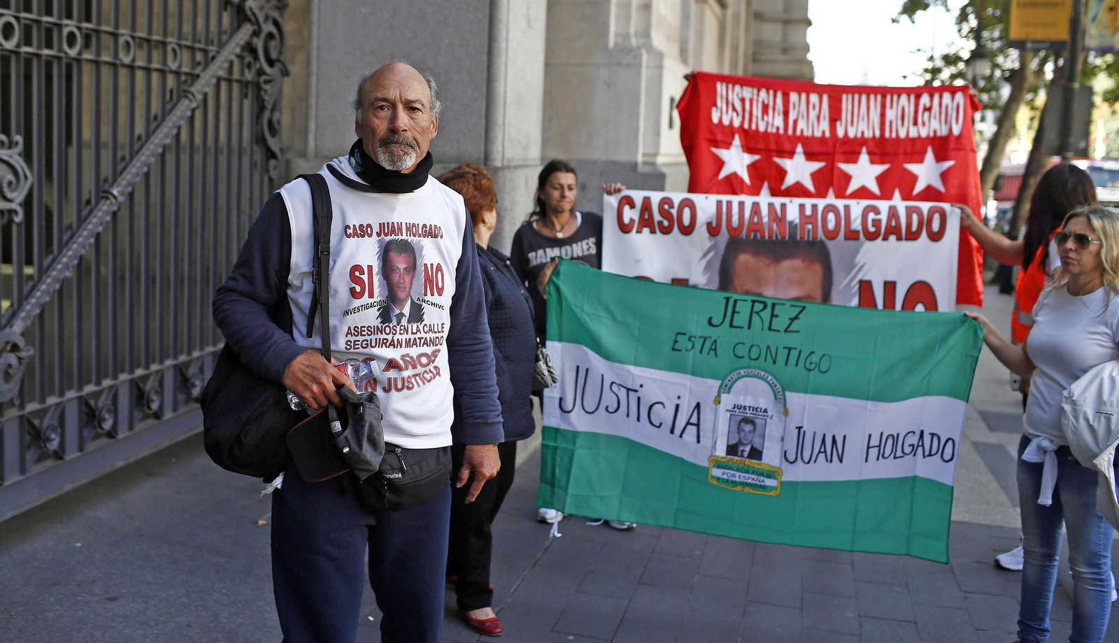 Holgado durante una de sus marchas a pie, medida que quiere repetir.