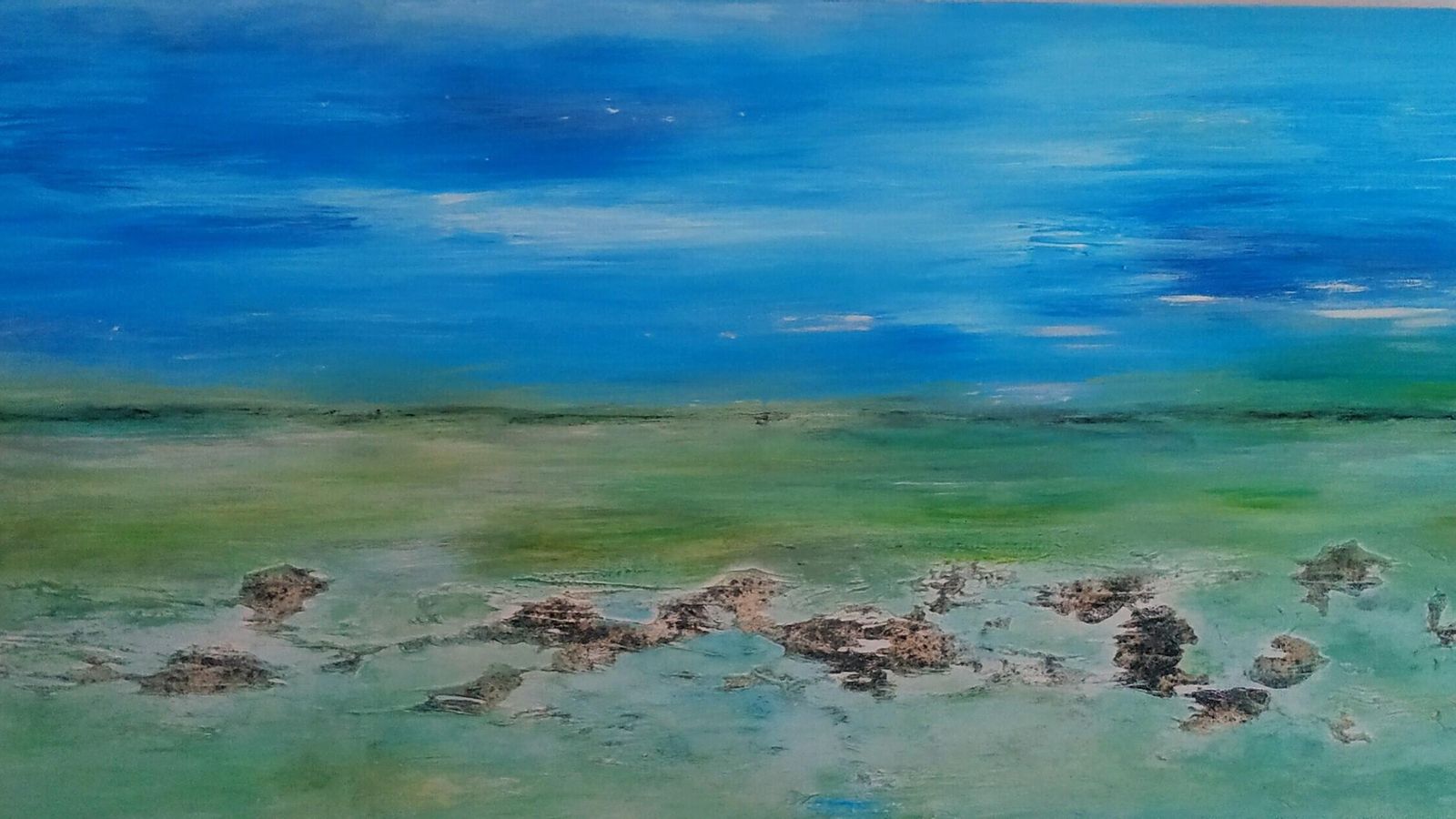 Obra de la exposición 'Fondo y Superficie', de Belénnature.