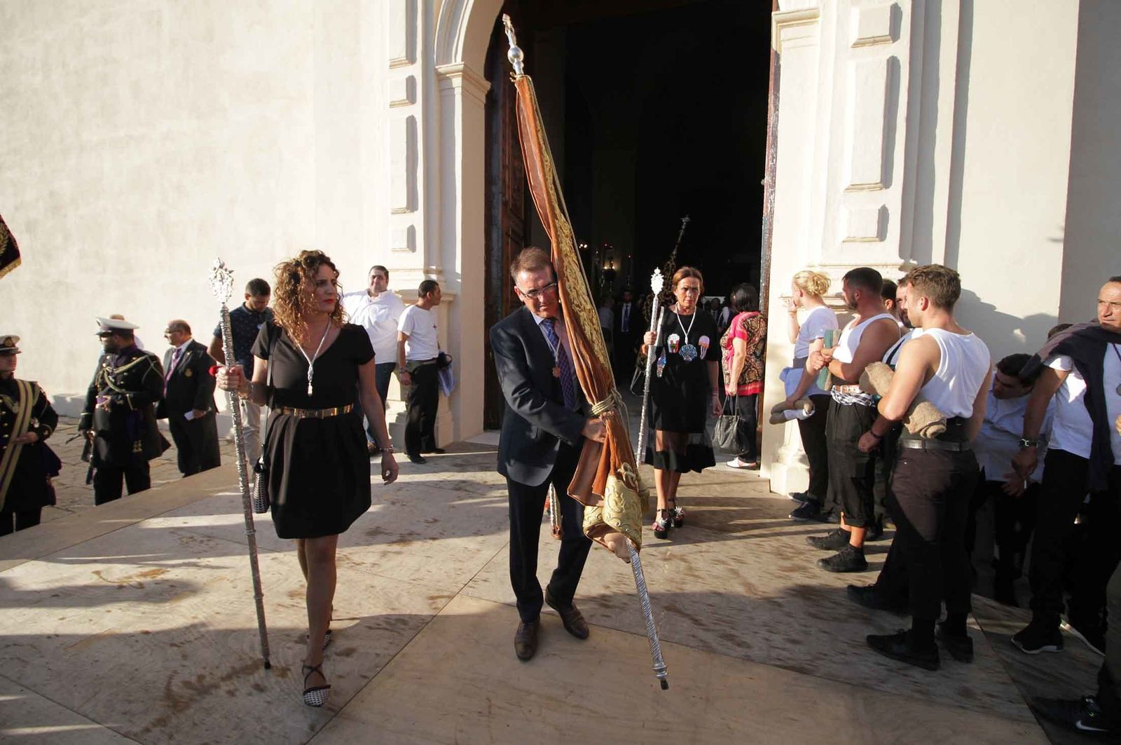 Imágenes del Señor de Pasión en la procesión del centenario de la hermandad