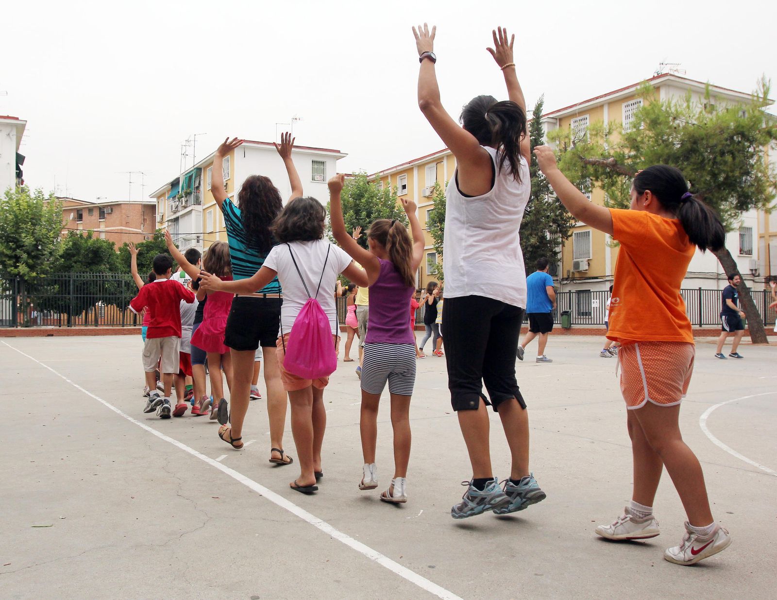 Actividad en un campamento de verano en Córdoba.