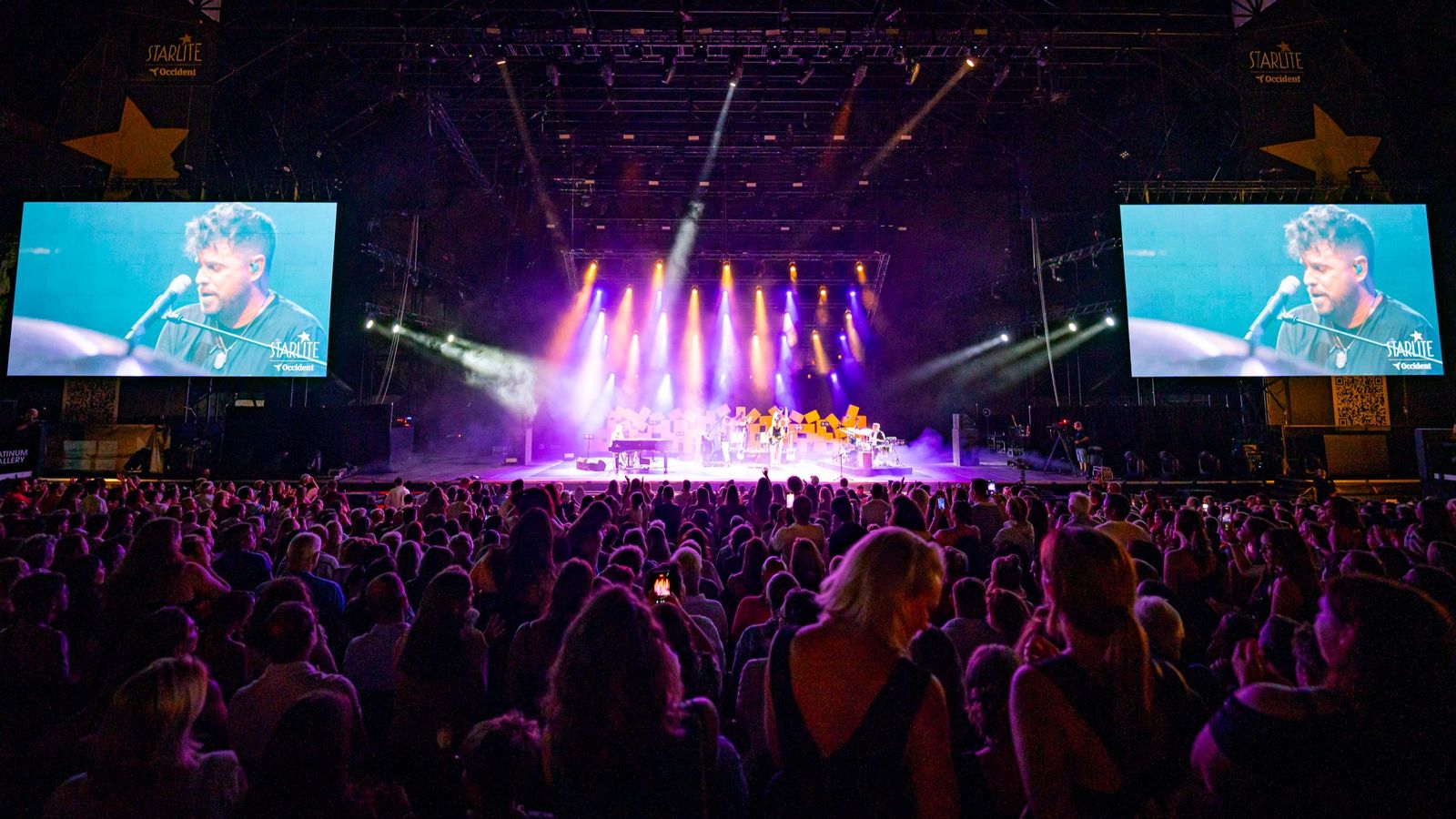 Uno de los momentos de la actuación.