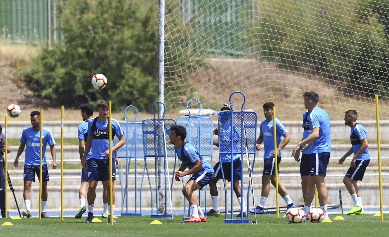 Las fotos del entrenamiento del Málaga CF tras la derrota ante el Deportivo