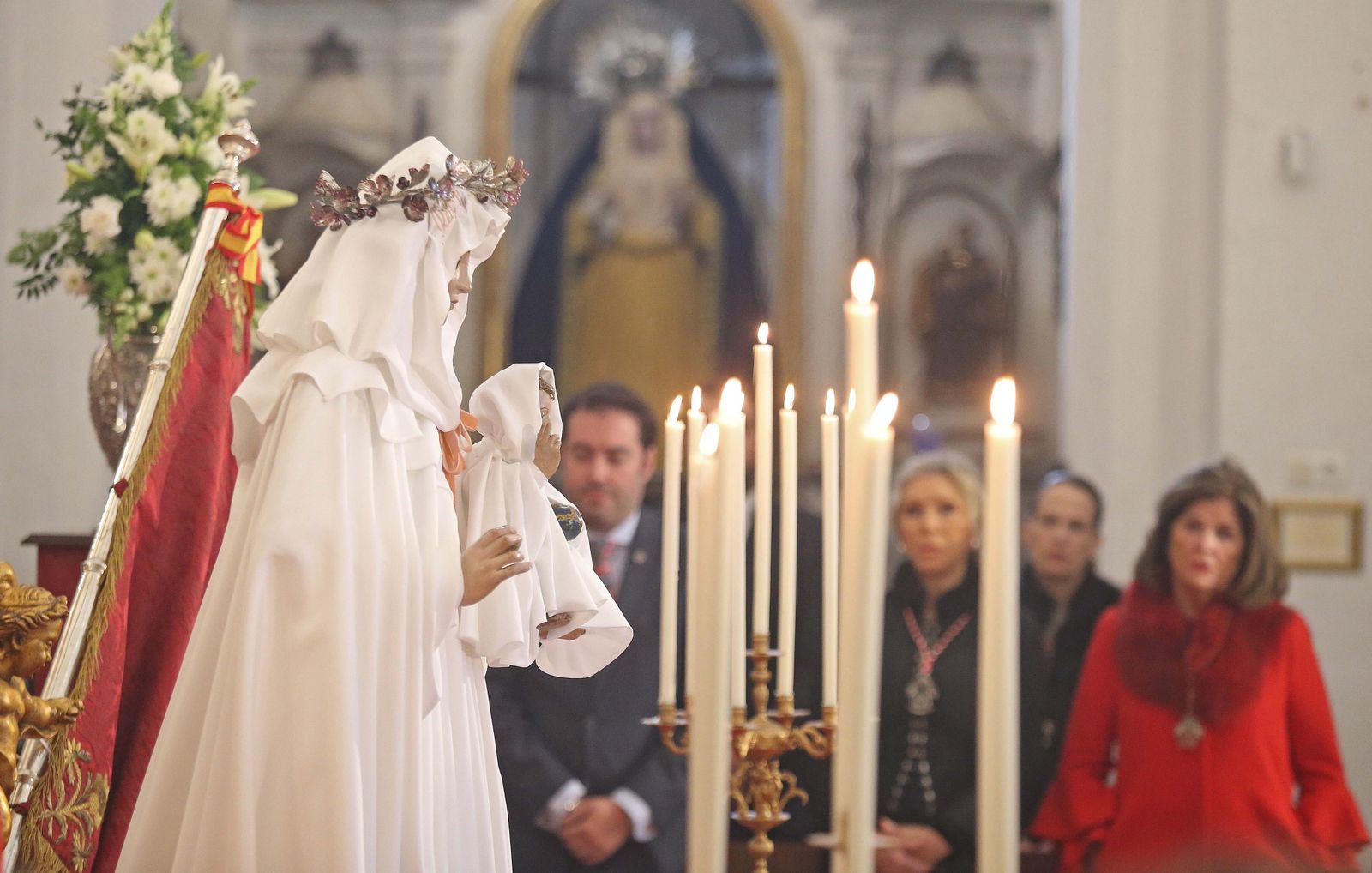 Fotos de la misa de despedida de la Virgen Santa María La Coronada en San Roque