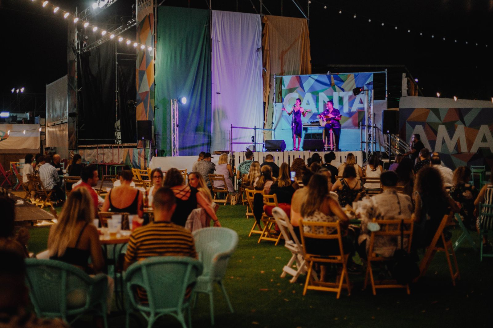 Actuación de La Flaka y Junior en el ciclo de conciertos Viva la Vida.