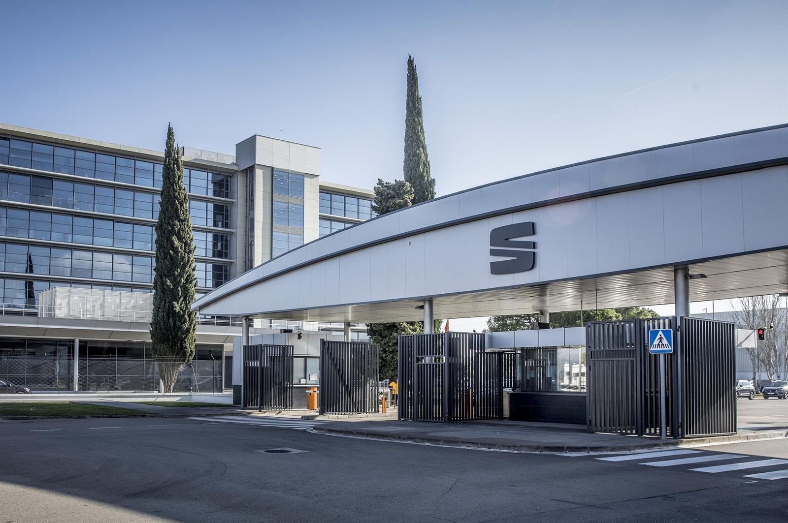 Entrada de la planta de Barcelona en Martorell.