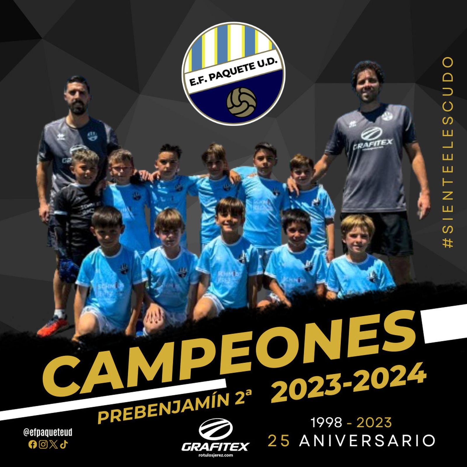 El prebenjamín ha sido campeón del grupo 6 de la Segunda Andaluza.
