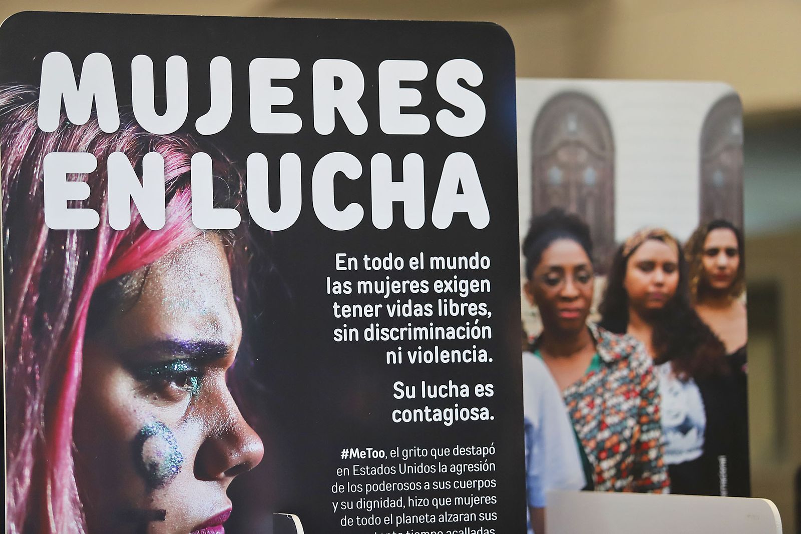 Imágenes de la exposición 'Ellas son la revolución' en la Universidad de Huelva