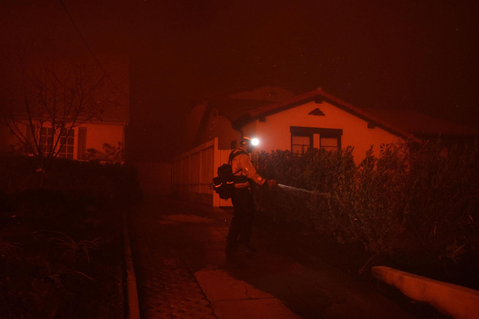 Las impactantes imágenes de los incendios de California