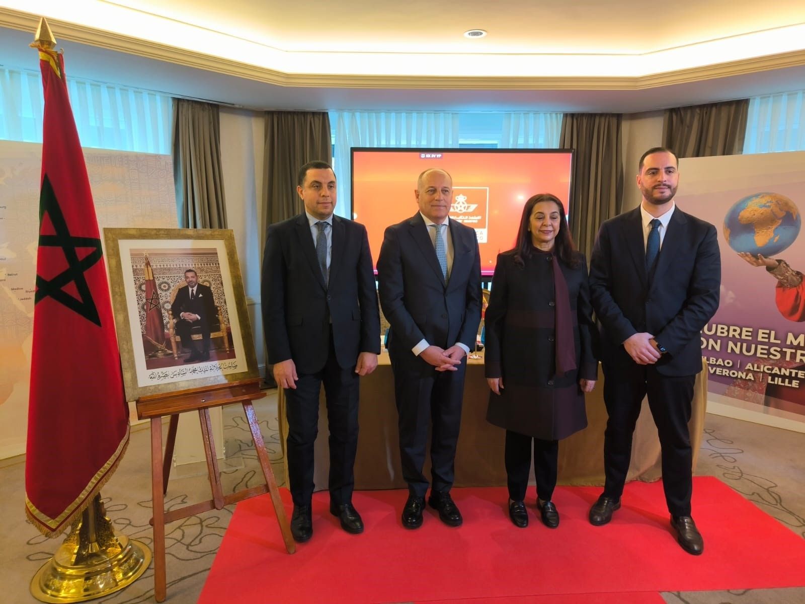 Acto de presentación de la ampliación de rutas de la compañía aérea.