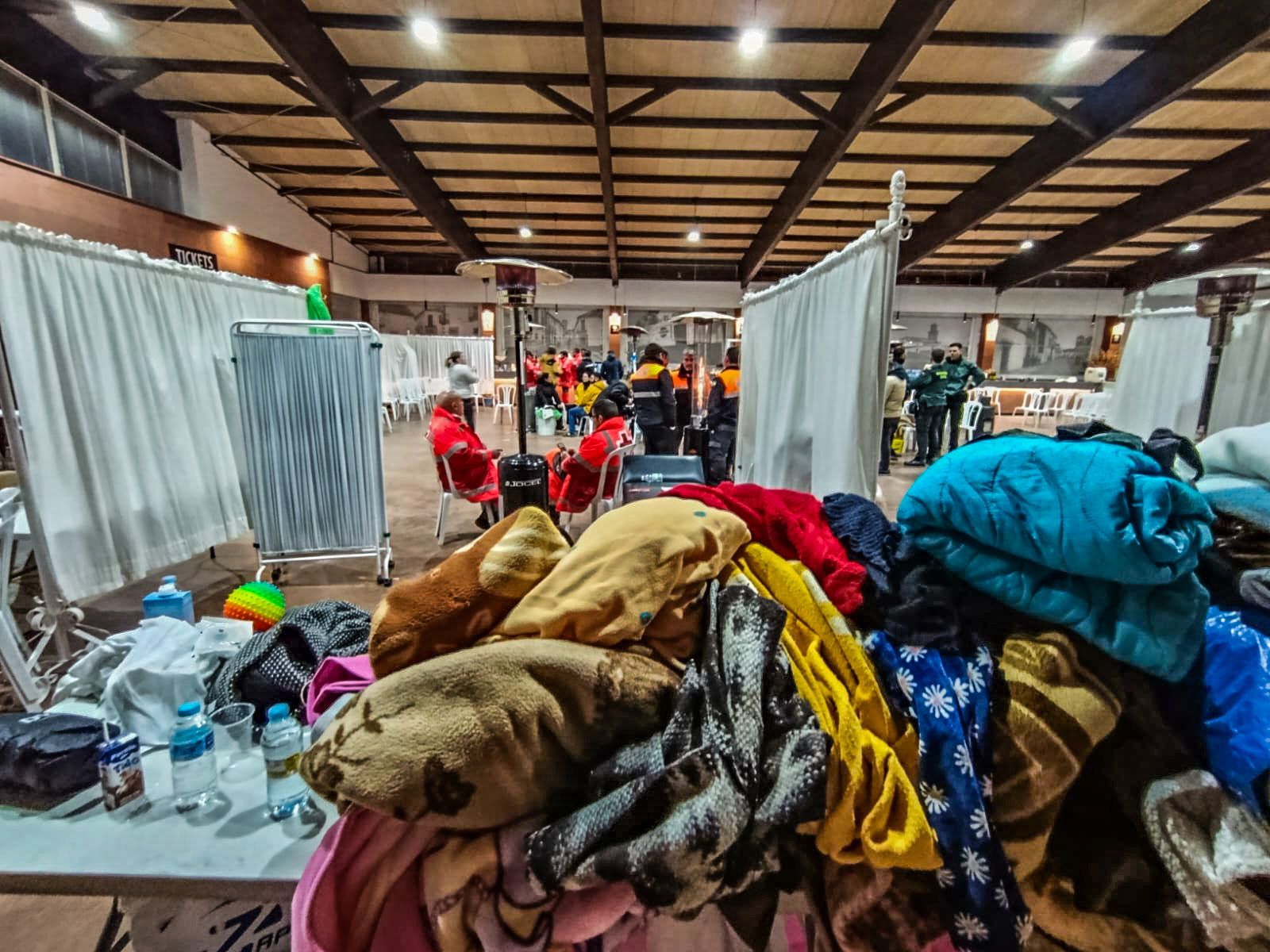 Fotografías del Hospital de campaña habilitado en Adamuz tras el accidente de tren