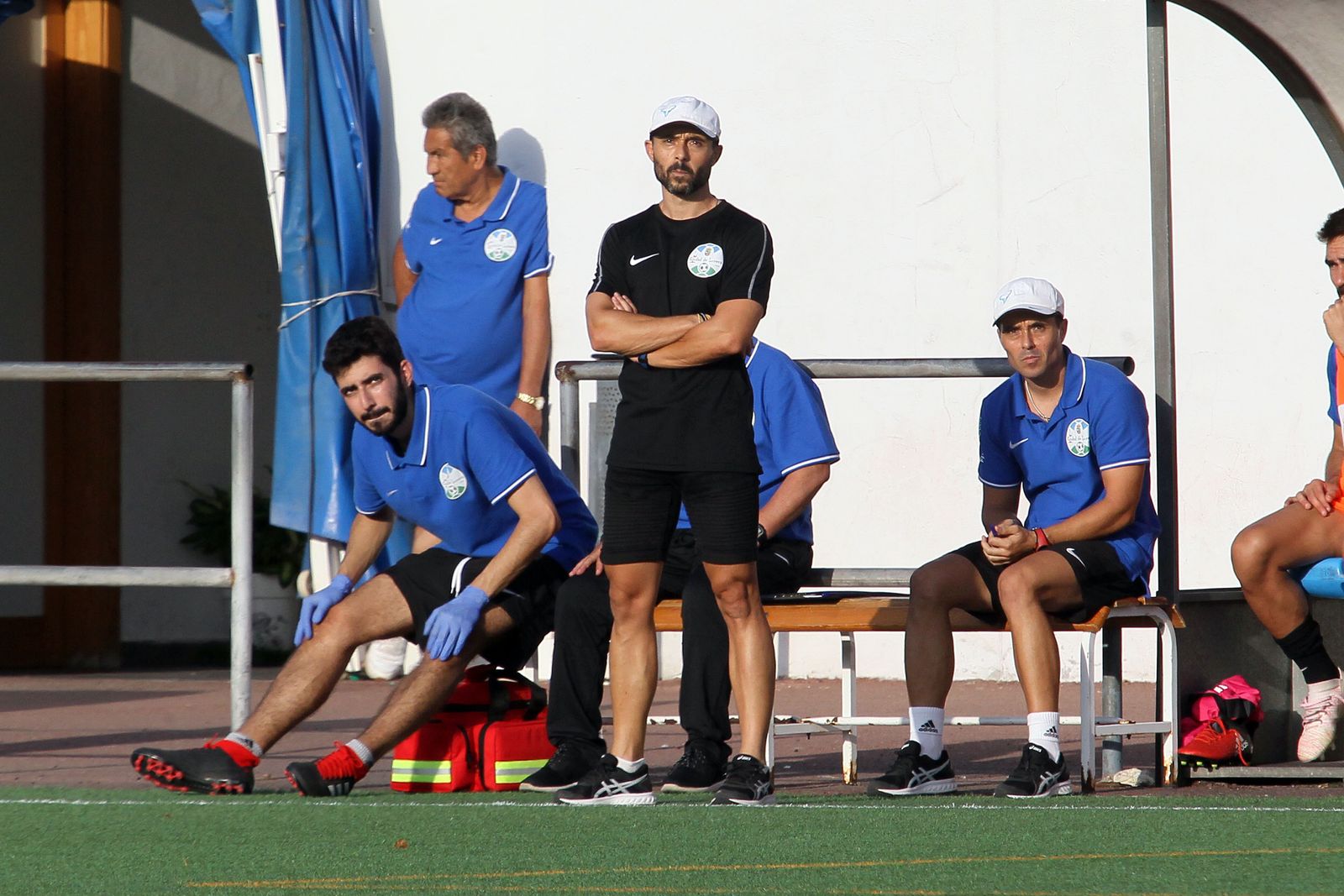 El entrenador del Lucena, Dimas Carrasco.