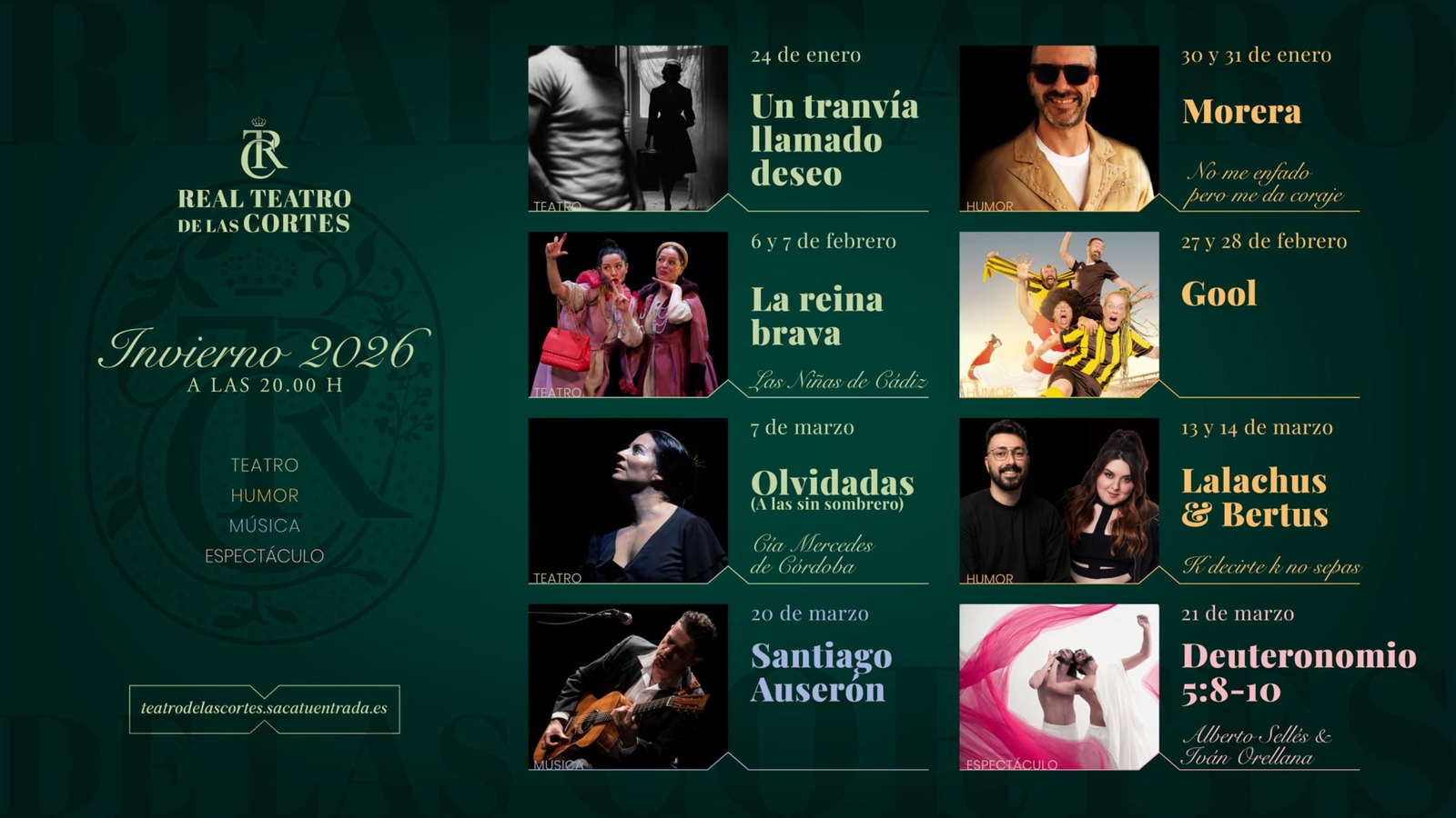 Presentada la programación de invierno en el Teatro de las Cortes de San Fernando