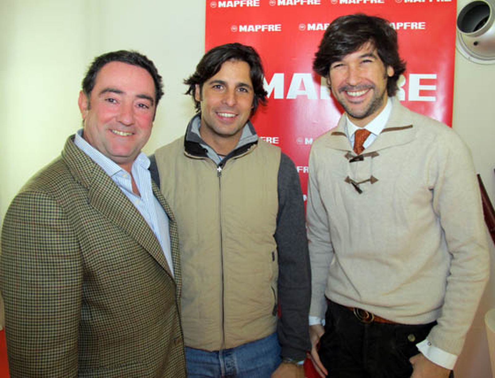 El compositor Rafael González Serna; el torero Francisco Rivera Ordóñez y el cantaor Manuel Lombo.

Foto: Victoria Ramírez