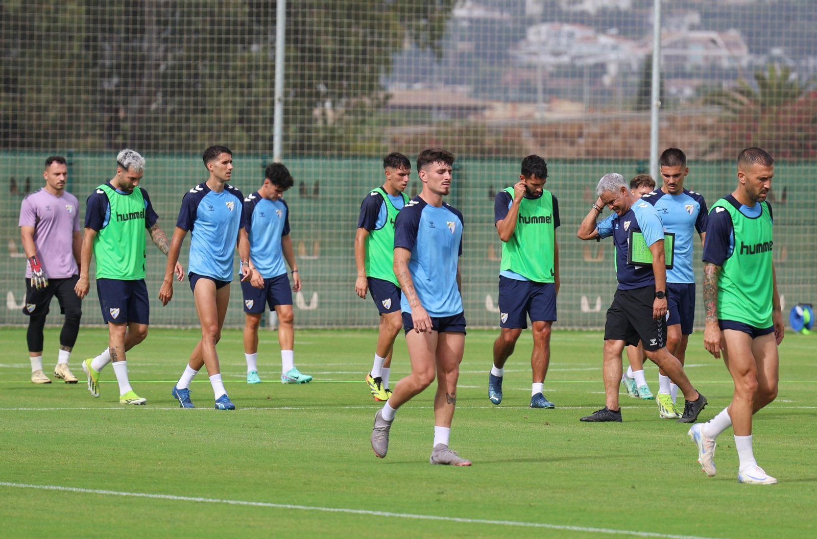 Entrenamiento del Málaga CF. Entrenamiento del Málaga CF.