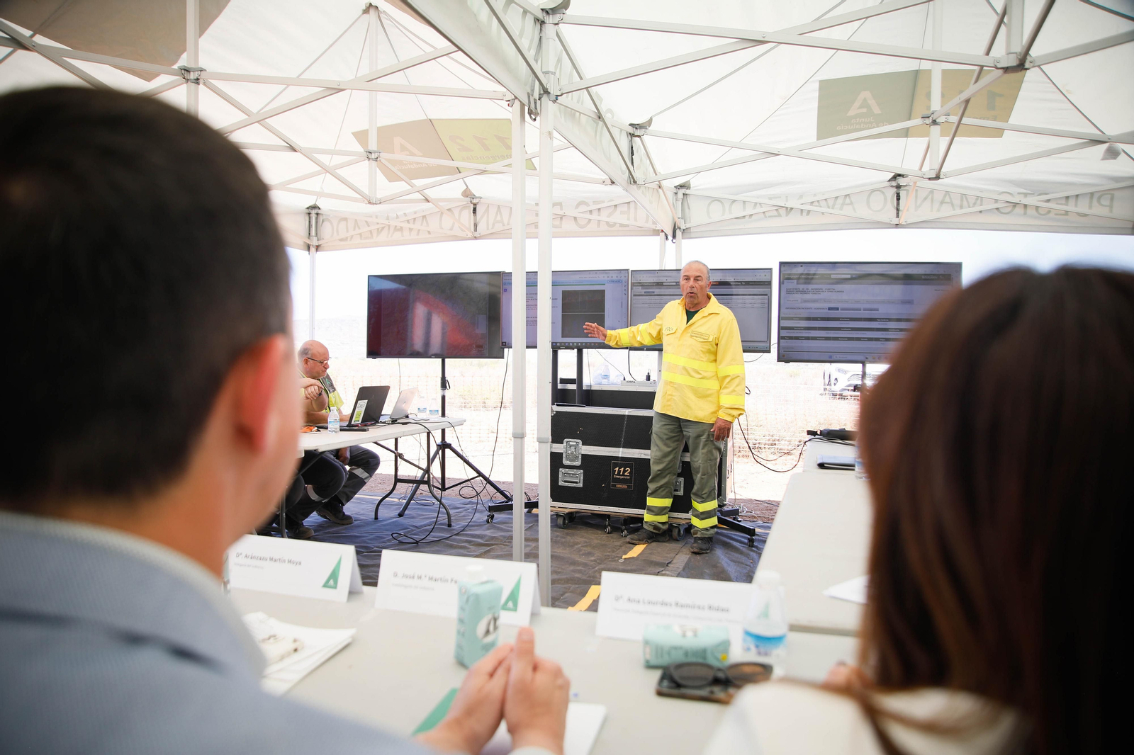 Así se ha vivido el simulacro de incendio forestal en Turre