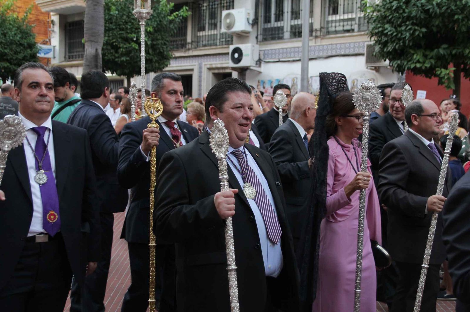 Imágenes del Señor de Pasión en la procesión del centenario de la hermandad