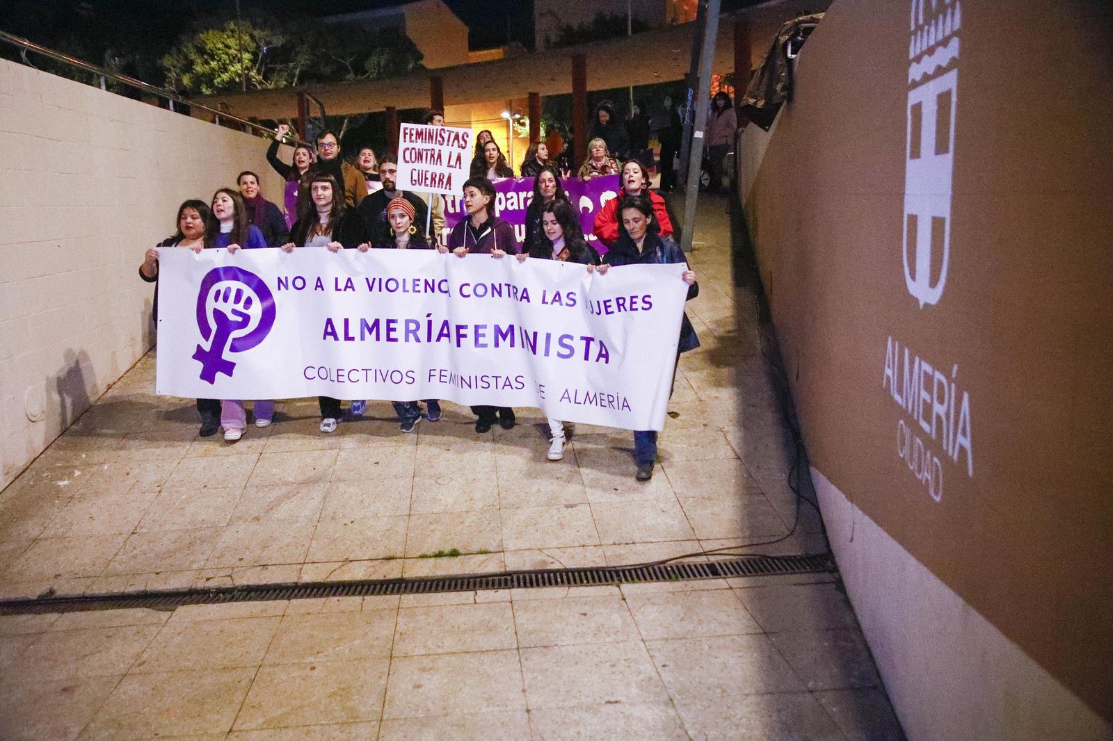 Las imágenes de la manifestación realizada por Asamblea Feminista 8M en Almería