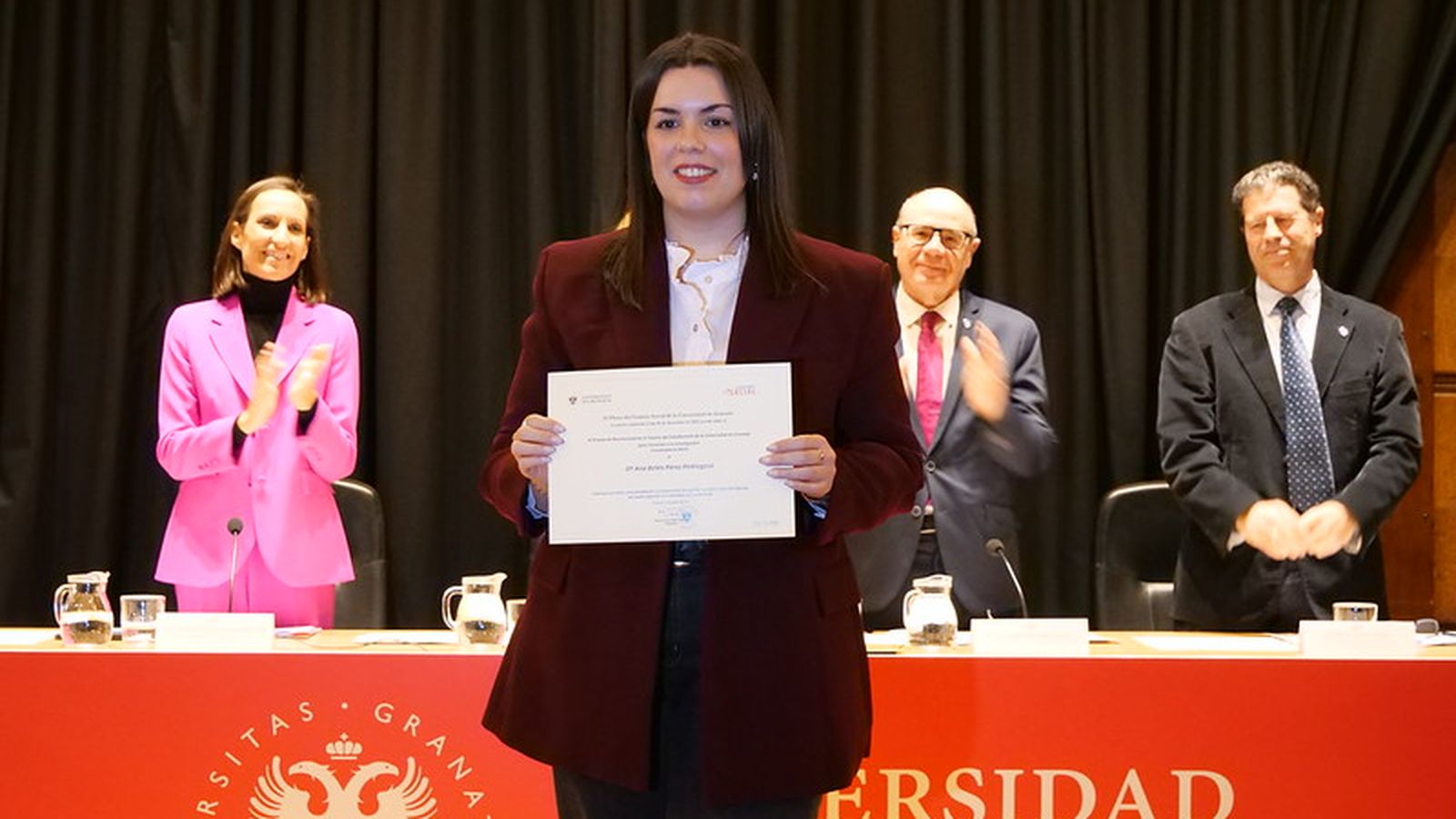 Una de las galardonadas en la sexta edición de los reconocimientos al talento del estudiantado de la UGR