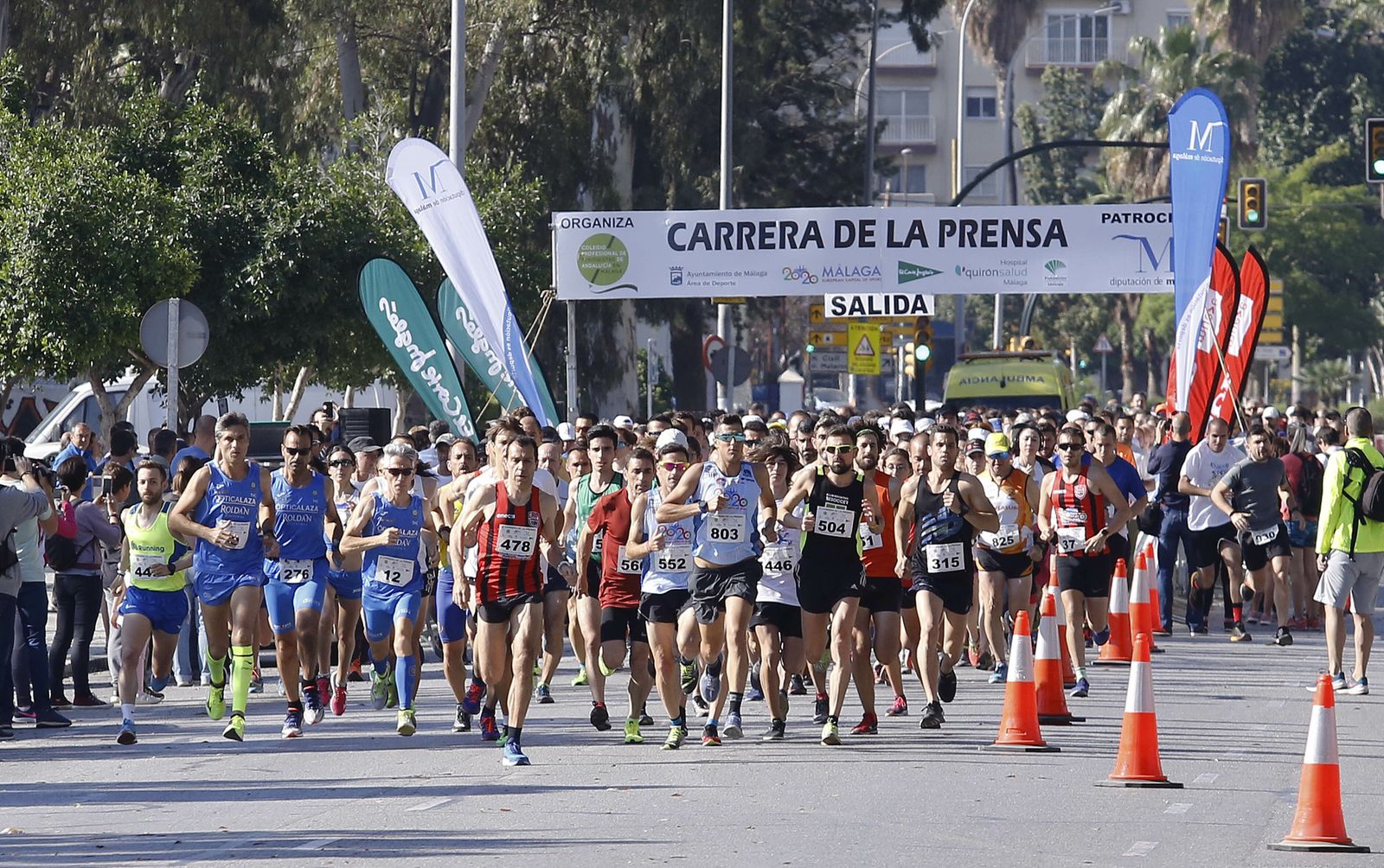 La Carrera de la Prensa de Málaga en 2019.