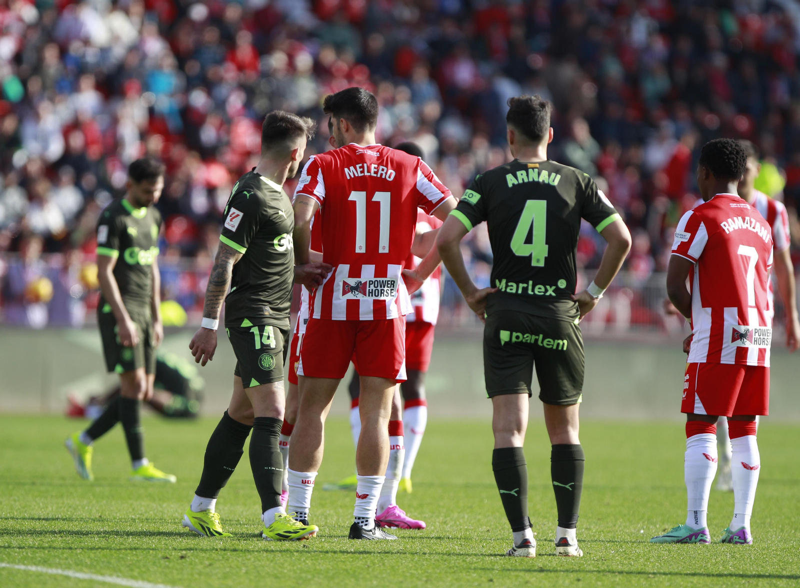 Las mejores imágenes del partido de fútbol U.D. Almería-Girona F.C.